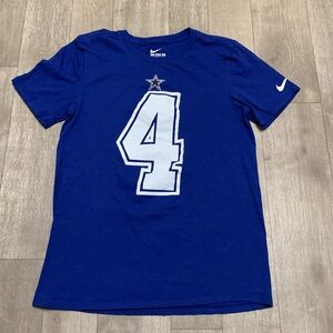Mens Nike Dak Prescott Dallas Cowboys Athletic Cut Football NFl Shirt‎